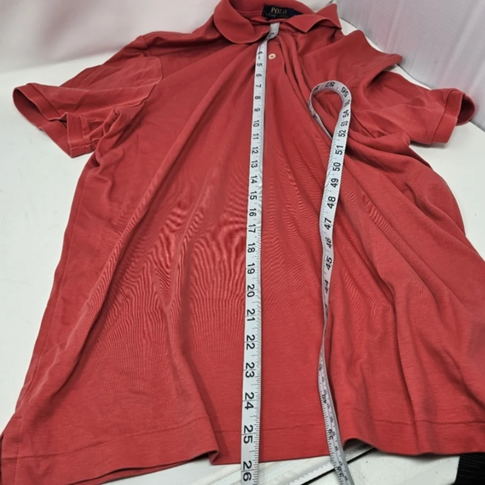 Polo Ralph Lauren Men’s Custom Slim Fit Soft Touch Polo Shirt Size L Orange Red.